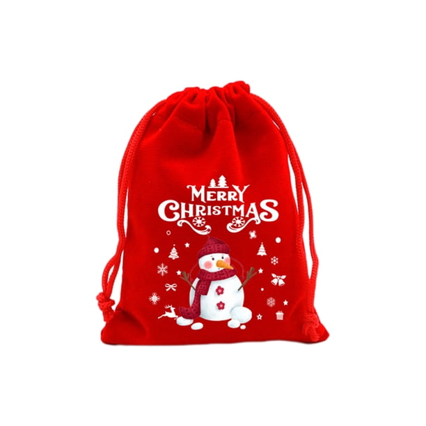 Decoraciones Del Árbol de Navidad Bolsa Roja de Regalo de Navidad, Bolsa de Aperitivo de Dulces de Navidad, Bolsa de Decoración Del Árbol de Navidad, Bolsa de Embalaje de Frutas Bolsas de Regalo de Na