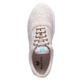 thumbnail image 2 of MaCae Unisex Knitting Lace Up Fashion Shoe With Unique Sole, Knit Shoes, Casual Shoes,  Comfy Sneakers, Fashion Sneakers, Lace Sneakers - Recycled Linen Beige/Reflections, 10M/11W, 2 of 7