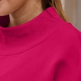 thumbnail image 4 of Womens Oversized Sweatshirts Turtleneck Pullover Long Sleeve No Hood Tops Fall Fashion Outfits 2025 Clothes Hot Pink S, 4 of 6