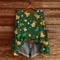 thumbnail image 2 of qelini Christmas Tops for Women Plus Size Cute Print Crewneck Pullover Long Sleeve Tunic Blouses Trendy Holiday Clothes, 2 of 6