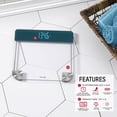thumbnail image 4 of Taylor Clear Glass Bathroom Scale Cyan Blue Vanishing Display, 4 of 13