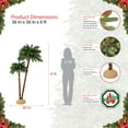 thumbnail image 3 of Puleo International 3.5 ft./6 ft. Pre-Lit Artificial Palm Tree with 175 UL-Listed Lights, 3 of 6