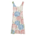 thumbnail image 4 of Ruyang Dresses for Teen Girls Flower Print Crew Neck Sleeveless Tank Dresses Summer A-line Swing Beach Vacation Sundress, 4 of 4
