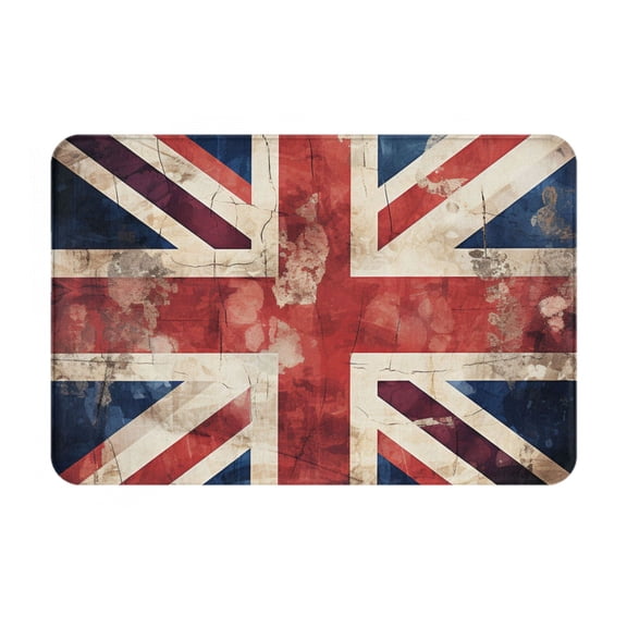 Union Jack UK Flag Vintage Doormat Non Slip Front Door Bathroom Bath Mats Entryway Rug 23.6x15.7 Inch Indoor Door Carpet