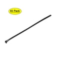 thumbnail image 1 of Unique Bargains 40pcs Reusable Cable Ties, 16 Inch x 0.3 Inch Adjustable Nylon Zip Ties Wraps Black, 1 of 3