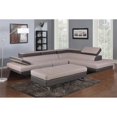 thumbnail image 2 of Titan Furnishings Faux Leather Sectional with Right Arm Facing in L Gray/D Gray, 2 of 3
