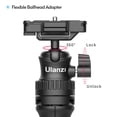 thumbnail image 4 of Riwcyla MT,34 Portable Extendable Selfie Stick Tripod Handheld Photography Bracket Desktop Tripod Stand with 14 Inch Screw Mount 360° Rotatable Ballhead Adapter for Vlog Selfie Live Streaming, 4 of 6