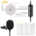 thumbnail image 3 of Micrófono doble de solapa tipo C Micrófono omnidireccional con sistema Easy Clip On Perfecto para grabar videos de entrevistas AweSitey EL011287-00, 3 of 5