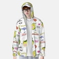 thumbnail image 2 of Kdxio Happy Avocado Print Women Men Sun Protection UPF 50+ Jackets Zip Up Long Sleeve Hoodie Hiking Lightweight with Pockets, 2 of 7