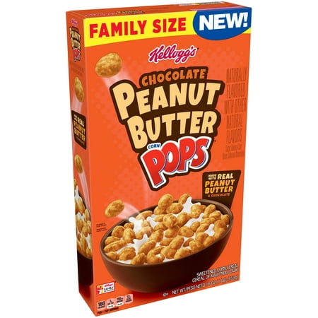 Kellogg's Corn Pops Chocolate Peanut Butter Breakfast Cereal 16 (Best Butter For Your Health)