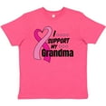 thumbnail image 3 of Inktastic Breast Cancer Awareness I Support My Grandma Pink Ribbon Youth T-Shirt, 3 of 5