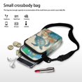 thumbnail image 7 of HELLHERO 4.33"x1.97"x7.09" Crossbody Bags Polyester for Women, Sea Turtle and Marine Life, 7 of 7