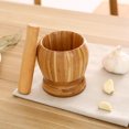 thumbnail image 2 of Juego De Cuencos De Molienda De Mortero, Mortero De Bambú Y Cuenco De Pedestal De Mortero, Olla Para Pugging De Ajo, Molinillo De Especias Y Pimienta, Herramientas De Cocina Methold HA024422-02, 2 of 6