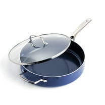 Blue Diamond Toxin Free Ceramic Metal Utensil Dishwasher, 5QT Saute Pan