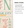 thumbnail image 3 of League City, Texas, Latitude and Longitude Birch Wood Wall Sign (12x18 Rustic Home Decor, Ready to Hang Art), 3 of 5