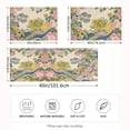 thumbnail image 2 of Yayeee Pillowcase King Size Set of 2 Satin Wrinkle Resistant Pillow Case, Pink Floral Wave, 2 of 8