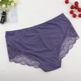 thumbnail image 4 of Beauwear-ropa interior de talla grande para mujer, bragas cómodas, íntimas de encaje, bragas de seda de hielo ahuecadas, lencería Sexy, 4 of 5