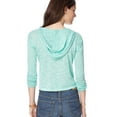 thumbnail image 2 of Aeropostale Womens Cropped Hoodie Sweatshirt, Green, Juniors, Medium, 2 of 3