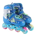 thumbnail image 2 of Patins en Ligne Ajustables Bleus Respirants Roues Lumineuses Lames de Rouleau Extérieur pour Enfants, 2 of 9