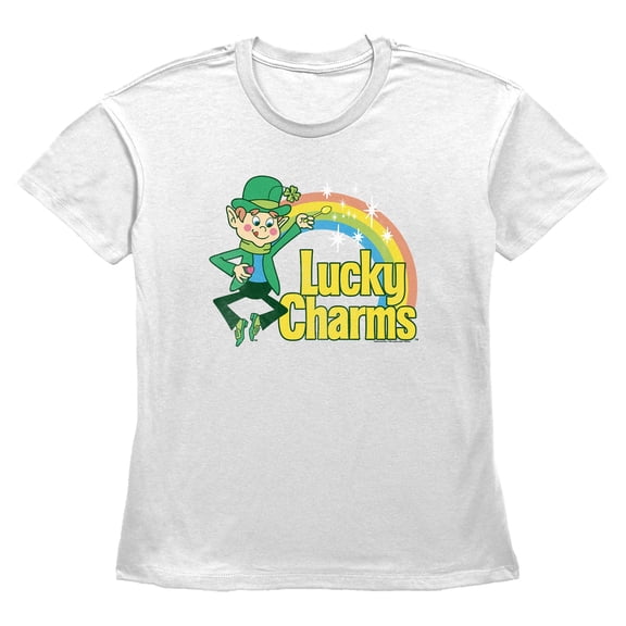 Women's Lucky Charms Chibi Rainbow Graphic T-Shirt