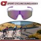 thumbnail image 3 of 1 juego de gafas de motocicleta anti-reflejo Tri-Acetyl Cellulos UV400 gafas de sol para deportes al aire libre para motocross, bicicleta de tierra, ATV, lente púrpura, marco blanco, 3 of 6