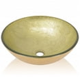 thumbnail image 3 of vidaXL Basin Tempered Glass 16.5" Gold, 3 of 3