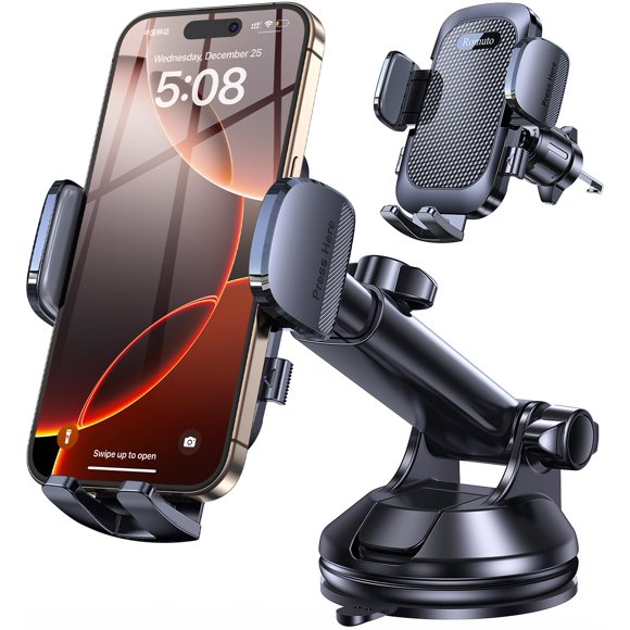 Soporte para teléfono Romuto con súper succión para auto, ajustable