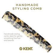 Kent 9T Fine Tooth and Wide Tooth Comb Detangler Hair Combs - Large Handmade and Saw-Cut Dressing Comb - Wet Hair Comb for Women and Durable Grooming Comb for Men Made in England
