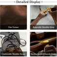 thumbnail image 4 of MMYGU Drawstring Bucket Bag for Women PU Leather Tote Handbag Waterproof Shoulder Bag Crossbody Bag Fashion Top-handle Bag, 4 of 6