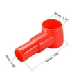 thumbnail image 2 of Battery Terminal Insulating Rubber Protector Cover for 30mm Terminal 20mm Cable Red Black 2 Pairs, 2 of 2