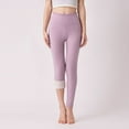 thumbnail image 2 of Bibifish Womens Leggings Slim Fit Leggings Elastic Waist Thermal Leggings Soft Fabric Stretchy Casual Winter Daily Wear Comfortable Leggings, 2 of 4