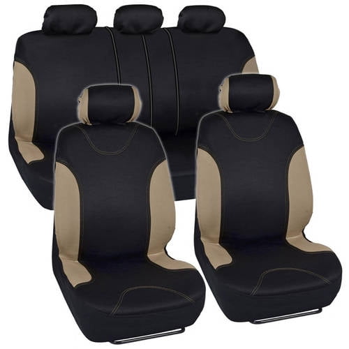 BDK Stylish Design Car Seat Covers with Floor Mats and Stering Wheel
