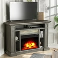 thumbnail image 2 of FESTIVO 50" Wide Corner Electric Fireplace TV Stand - Bworn, 2 of 6