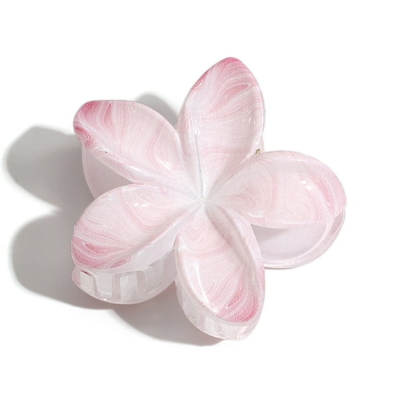Flower Plastic Claw Hair Clips Hair Accessories for Women & Girls Pink 80x70mm