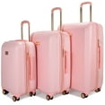 thumbnail image 7 of BADGLEY MISCHKA Snakeskin 3 Piece Expandable Luggage Set (Pink), 7 of 7