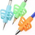 thumbnail image 3 of Pencil Grips, 3 pcs Adorable Ring Pencil Grips Eco-friendly Soft Silicone Pencil Holders Writing Posture Correction Finger Grip for Kids Pre, 3 of 4