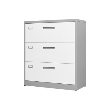 MIIIKO 2-Drawer Lateral File Cabinet With Lock - Black Metal Storage For Letter/Legal Files