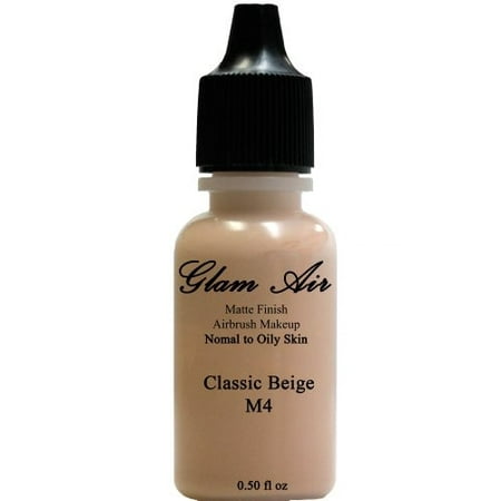 Glam Air Airbrush M4 Classic Beige Matte Foundation Water-based Makeup (996) (Ideal for normal to oily skin) (0.50