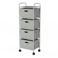 thumbnail image 6 of Lavish Home 4-Drawer Fabric Dresser Cart for Closet, Portable Storage Unit for Home and Office (Gray), 6 of 6