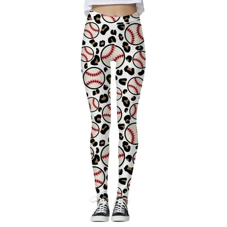 

ZHAGHMIN Workout Tights for Women Women Cow Baseball Print Tights Leggings Control Yoga Sport Leggings for Women High Waisted Leggings Women S Work Clothes Maternity Workout Pants Leggings for Women