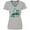 Athletic Heather, variant on Inktastic I Wear Teal for my Grandma Women's V-Neck T-Shirt