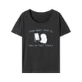 thumbnail image 4 of Camiseta estampada para mujer, cuello redondo, suave y cómoda, de manga corta, para pesca, calle, hogar y viajes, para verano y primavera. M, 4 of 9
