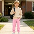 thumbnail image 6 of Bovxnpu Boys Sweatpants School Sports Pants Kids Comfortable Cargo Sweatpants Elastic Waist Trousers, 6 of 9