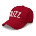 thumbnail image 3 of Rizz Dad Hat | Rizz Hat | Embroidered Rizz Dad Cap | Rizz Gift (Cranberry), 3 of 6