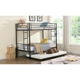 thumbnail image 4 of Miekor Furniture METAL Bunk Bed with trundle Black 20500, 4 of 9