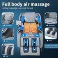 thumbnail image 7 of BestMassage 4D Massage Chair,Full Body Zero Gravity Recliner Chair with Smart Large Screen Bluetooth Heat Foot Roller,Grey, 7 of 7