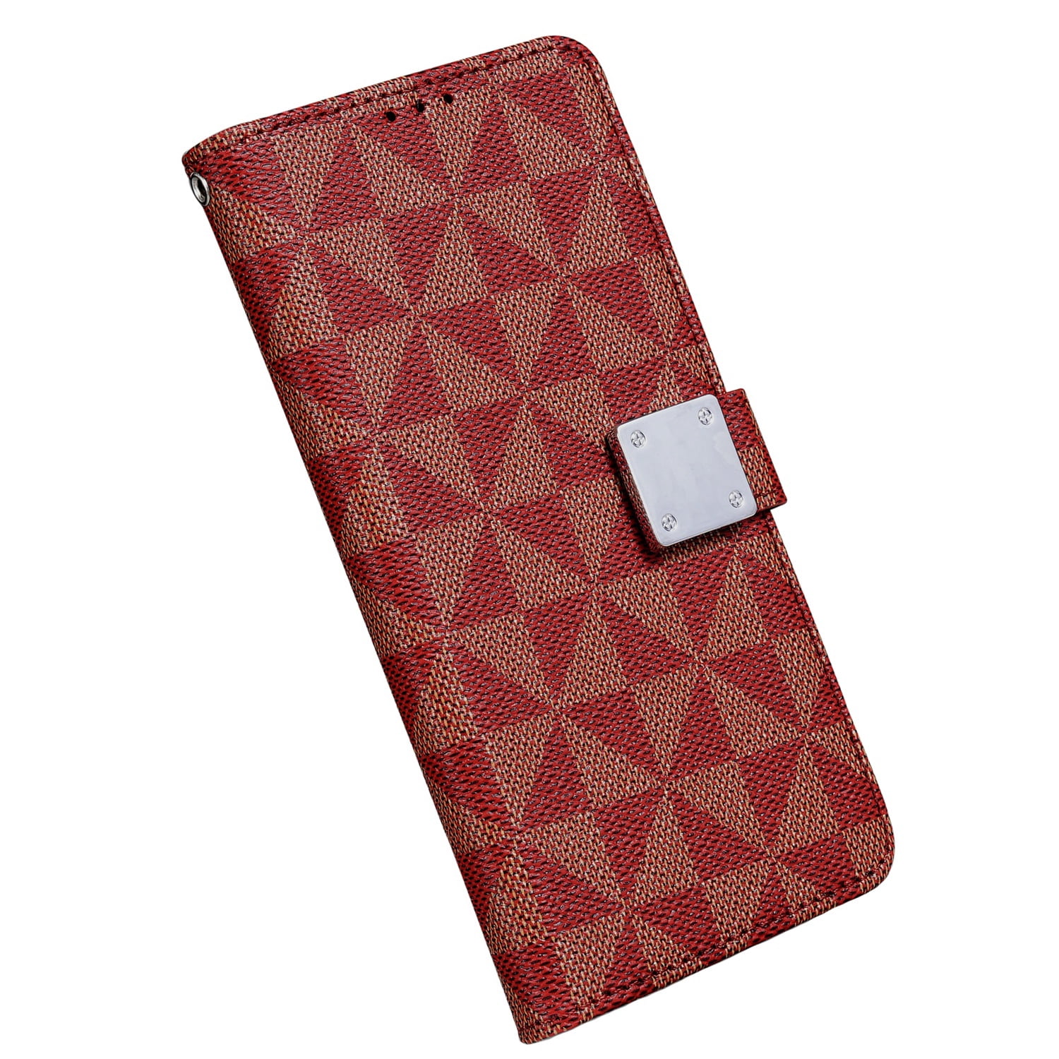 Foldable Triangle Wallet Case for iPhone 17 Pro - Red