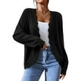 thumbnail image 4 of PRETTYGARDEN Cardigans for Women Lightweight Casual Long Sleeve Knitted Open Front Shrugs Sweaters Fall Clothes, 4 of 8