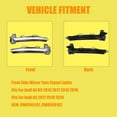 thumbnail image 2 of Side Mirror Turn Signal Lights, Fits For Audi A4 B9 2016-2019, For Audi A5 2017-2019, OEM: 8W0949101, 8W0949102, Side Mirror Lights Accessories, Turn Marker Lamp.-Transparent Yellow Light- A Pair, 2 of 6