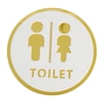 thumbnail image 3 of Letrero de baño de 20 cm, acrílico, para pared, puerta, decoración Estilo C, 3 of 9